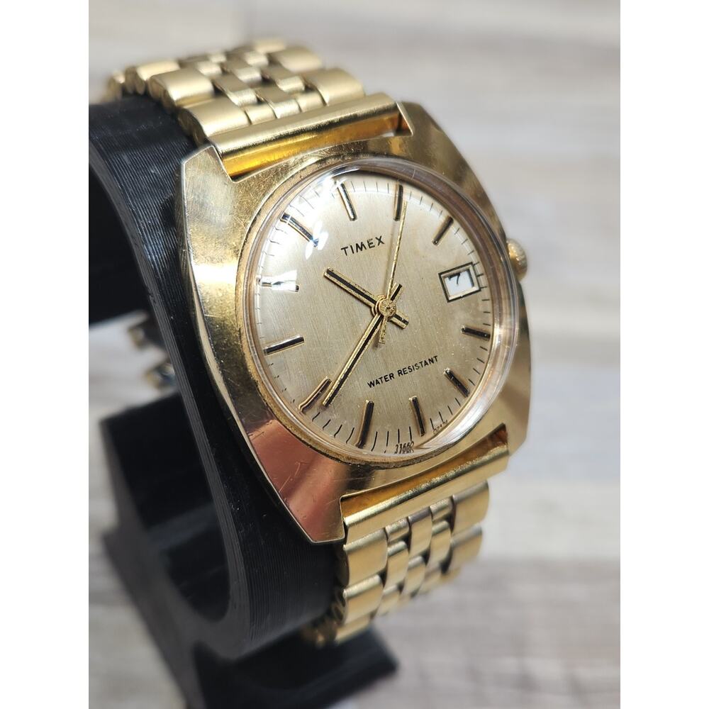 C695 1974 Vintage Mens Timex Marlin Mechanical Manual Wind Watch, Clean, Working - Picture 2 of 10